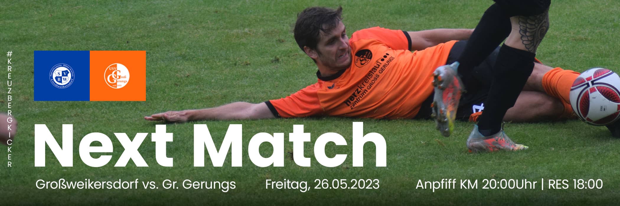 Next Match, Sonntag 23.04.23, Raabs